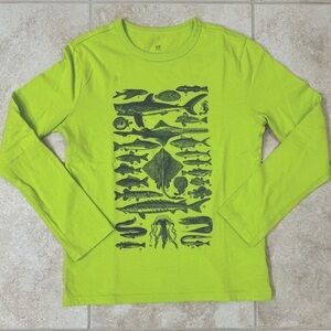 GapKids Fish Graphic Tee
Size: Large 
Color: Greenish Yellow